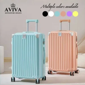 AVIVA Luggage 20/22/24/26/28 Inch USB Charging Cup Holder Waterproof Multifunctional Suitcase