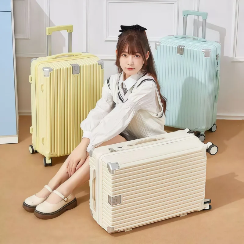 ef042785b7824f2a9b42b0965e5eb280.jpg_2200x2200q80.jpg_ AVIVA Luggage 20/22/24/26/28 Inch USB Charging Cup Holder Waterproof Multifunctional Suitcase
