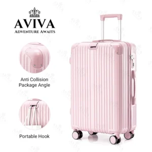 my-11134207-820l4-mifjjck2hi4nac AVIVA 18/20/22/24inch Luggage Travel Bag, 360° Silent universal wheels, hook up Free your hands,Combination Lock, Travel