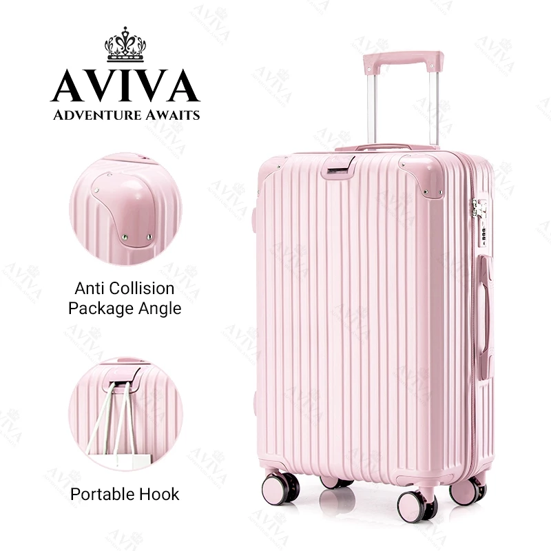 my-11134207-820l4-mifjjck2hi4nac AVIVA 18/20/22/24inch Luggage Travel Bag, 360° Silent universal wheels, hook up Free your hands,Combination Lock, Travel