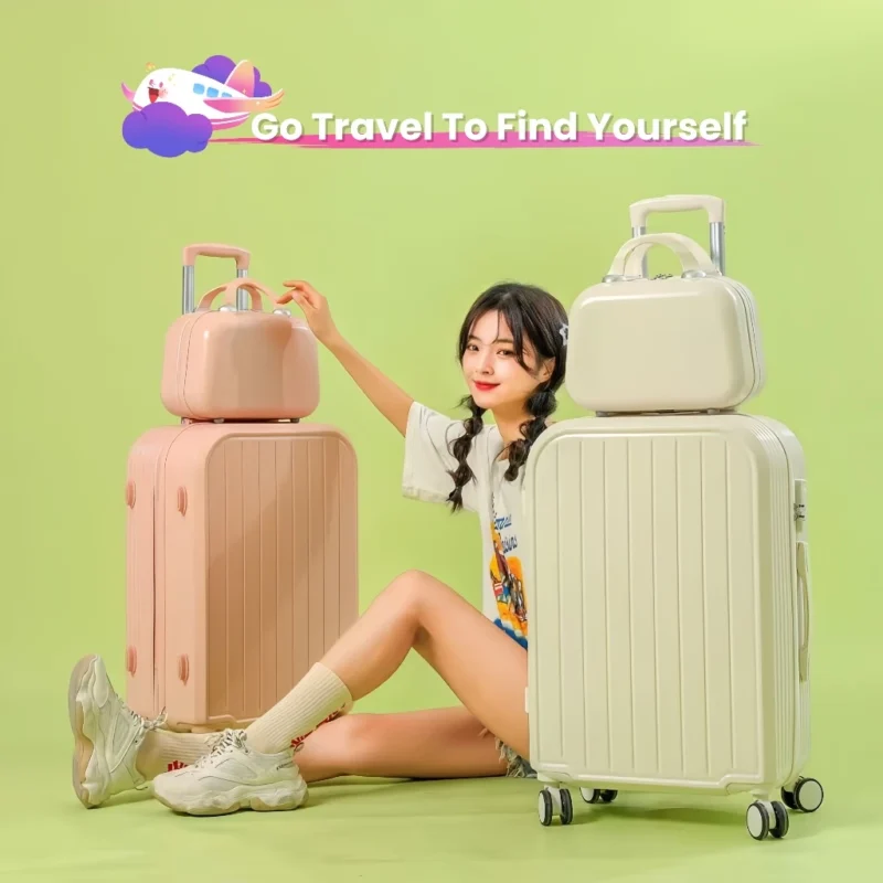 my-11134207-820la-mfmepe9kq2oe7a AVIVA 20/24/28 Inche Macaron Color Fashion Hand Luggage with Combination Lock Suitcase Bag