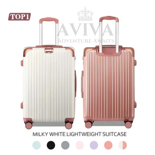 my-11134207-820la-mifjjck3nn602f AVIVA 18/20/22/24inch Luggage Travel Bag, 360° Silent universal wheels, hook up Free your hands,Combination Lock, Travel