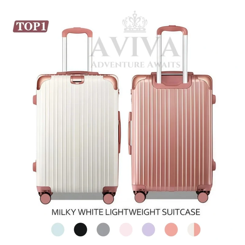 my-11134207-820la-mifjjck3nn602f AVIVA 18/20/22/24inch Luggage Travel Bag, 360° Silent universal wheels, hook up Free your hands,Combination Lock, Travel