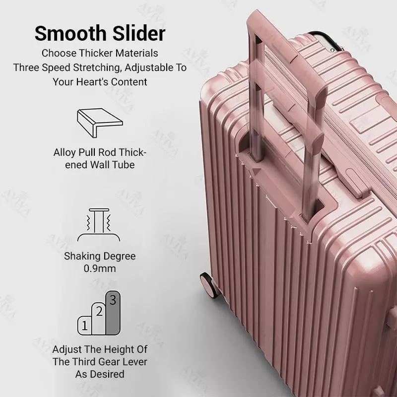 my-11134207-820lc-mifjjck5eupw45 AVIVA 18/20/22/24inch Luggage Travel Bag, 360° Silent universal wheels, hook up Free your hands,Combination Lock, Travel