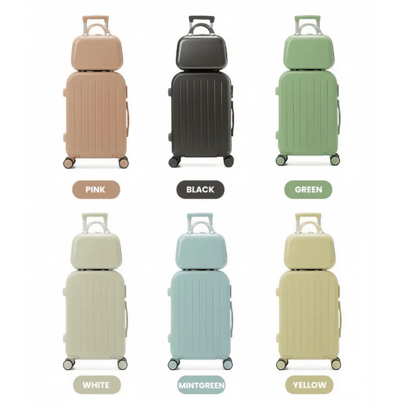 my-11134207-820lf-mfmepe72bgul9f AVIVA 20/24/28 Inche Macaron Color Fashion Hand Luggage with Combination Lock Suitcase Bag