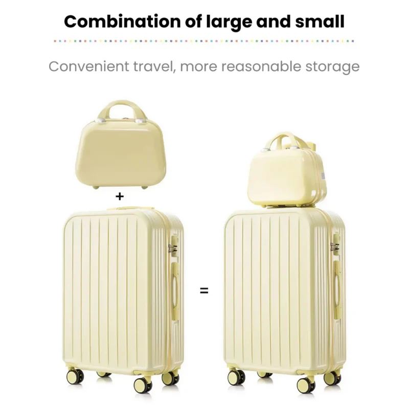 my-11134207-820lf-mfmerxf1uvij26 AVIVA 20/24/28 Inche Macaron Color Fashion Hand Luggage with Combination Lock Suitcase Bag