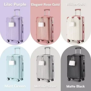 AVIVA 18/20/22/24inch Luggage Travel Bag, 360° Silent universal wheels, hook up Free your hands，Combination Lock, Travel