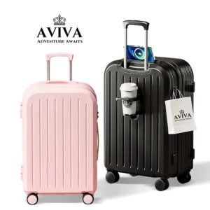 AVIVA 20/24/28 Inche Macaron Color Fashion Hand Luggage with Combination Lock Suitcase Bag