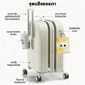 AVIVA Travel Bag Size 20/24 Inches High Quality Lucky Bear Pattern Wheels Carry-On Handbag Luggage Bag Travel