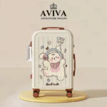 AVIVA Travel Bag Size 20/24 Inches High Quality Lucky Bear Pattern Wheels Carry-On Handbag Luggage Bag Travel